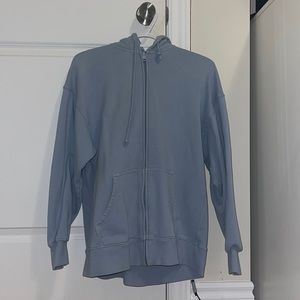 Blue aritzia zip up